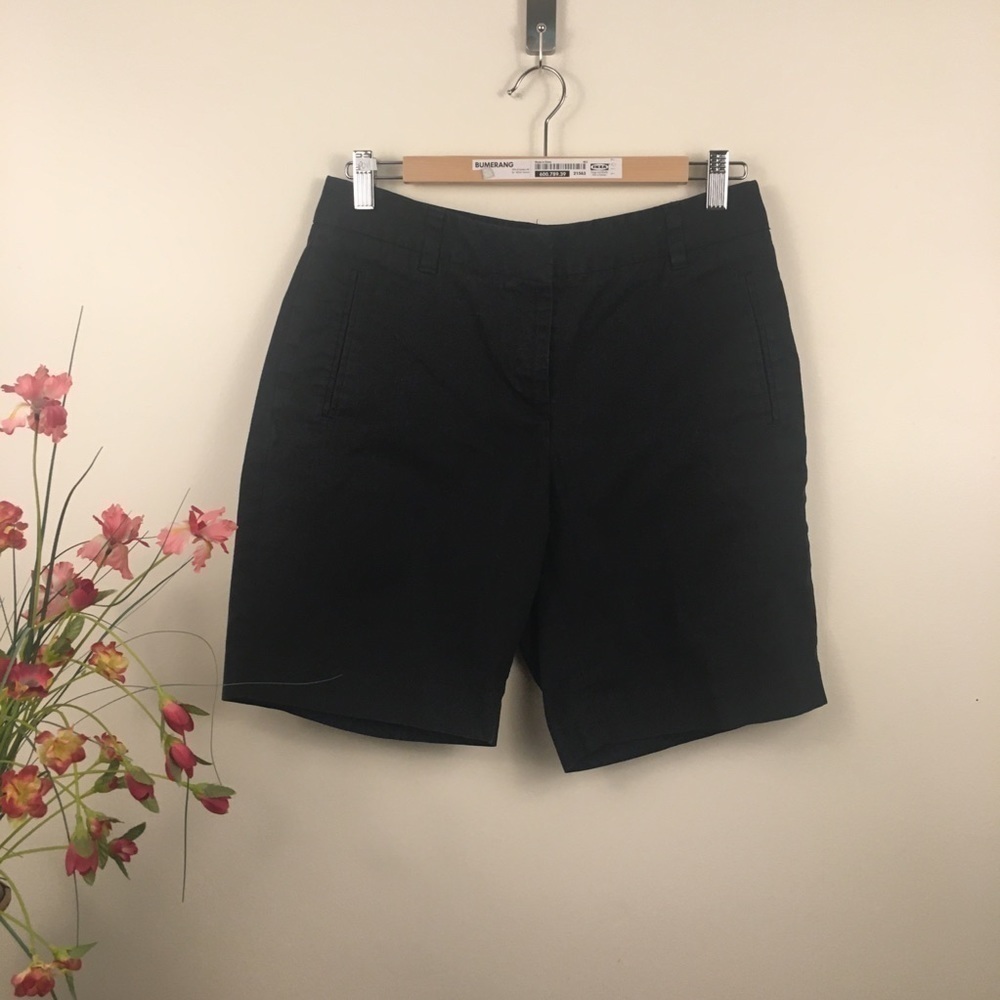 Liz Claiborne shorts Bermuda “Jackie“ shorts black size 8